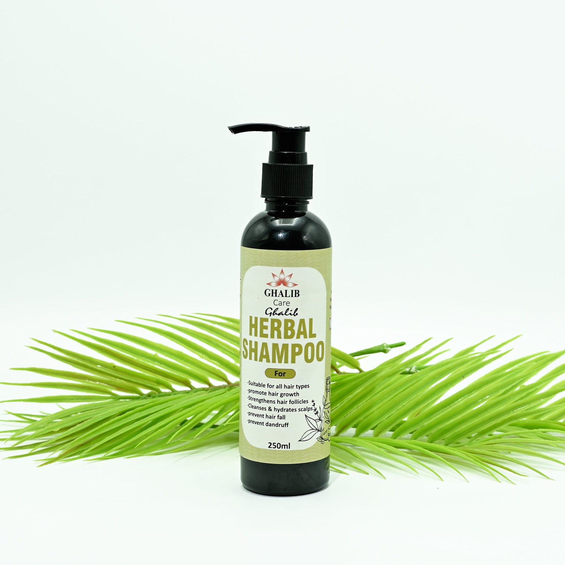 Ghalib Herbal Shampoo-For All Hair Treatment-250ml